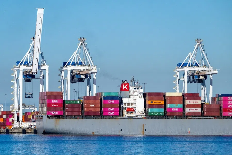 The GCT Deltaport container terminal at Roberts Bank Port in Delta, British Columbia, Canada, on 26 January 2025.  (James MacDonald/Bloomberg)