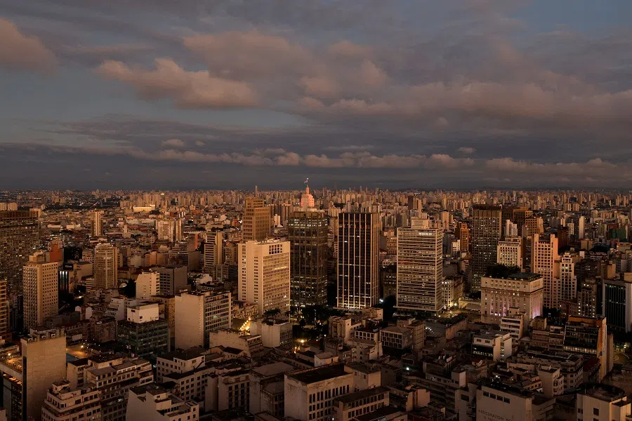 Cityscape of downtown Sao Paulo, Brazil, on 13 January 2025.