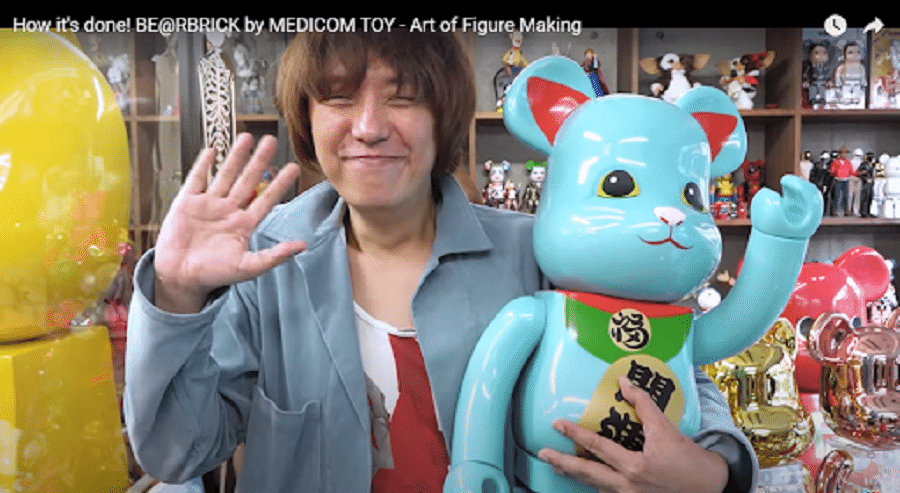 Tatsuhiko Akashi, founder of Medicom Toy. (YouTube/Tokyo Otaku Mode)
