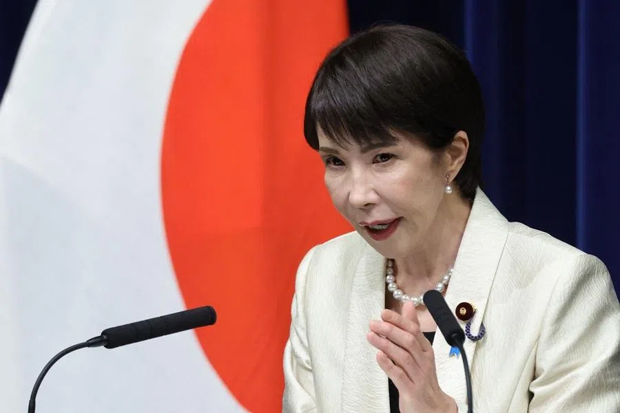 Japan's Prime Minister Sanae Takaichi addresses a news conference at the Prime Minister’s office in Tokyo on 18 February 2026.