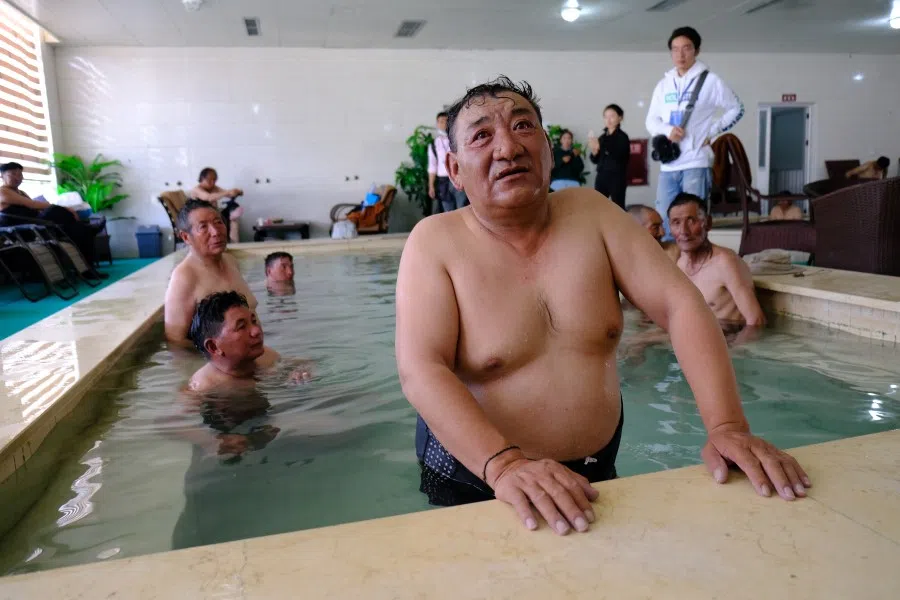 A hot spring facility that the writer visited.