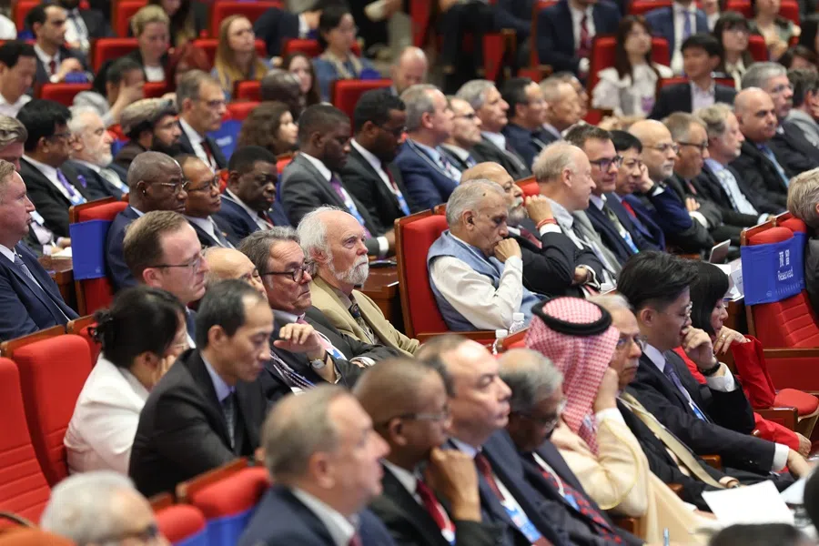 The opening ceremony of the 13th World Peace Forum at Tsinghua University in Beijing on 3 July 2025.  (CNS)