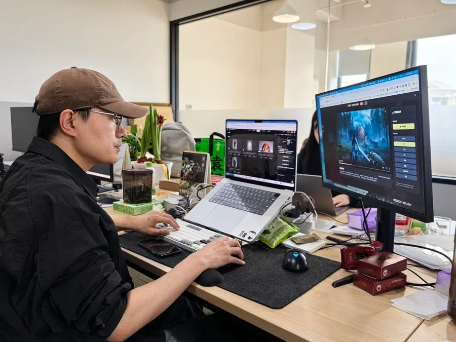 Wang Rui’s company has a team of about ten people. (Yush Chau/SPH Media)