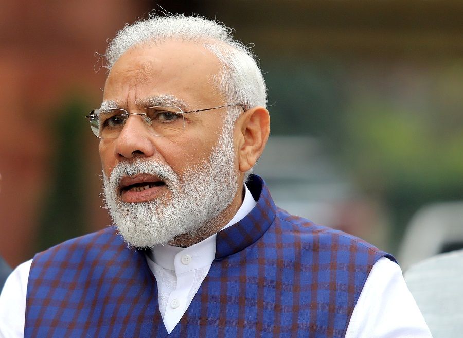 India's Prime Minister Narendra Modi. Photo taken on 18 November 2019 on the first day of the winter session in New Delhi, India. India's External Affairs Ministry released a statement on 29 May refuting claims of a phone call between Trump and Modi. (Altaf Hussain/File Photo/Reuters)