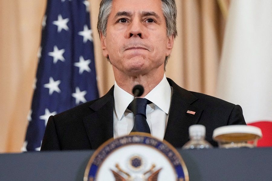 US Secretary of State Antony Blinken speaks during a joint press conference at the State Department in Washington, US, 11 January 2023. (Joshua Roberts/File Photo/Reuters)