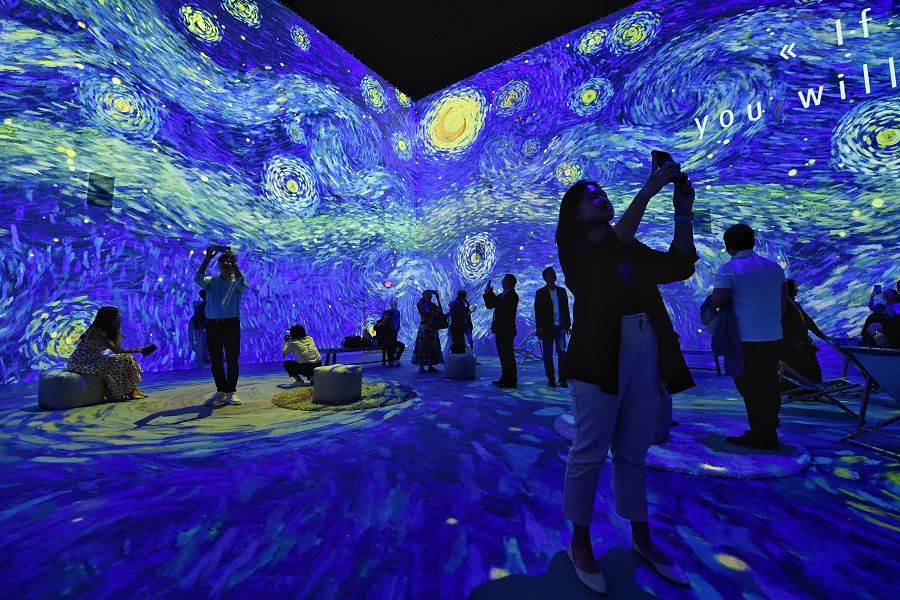 The world as Dutch artist Vincent van Gogh might have seen it is now on show at Van Gogh: The Immersive Experience, which made its Southeast Asian premiere on 1 March 2023 at Resorts World Sentosa, Singapore. (SPH Media)