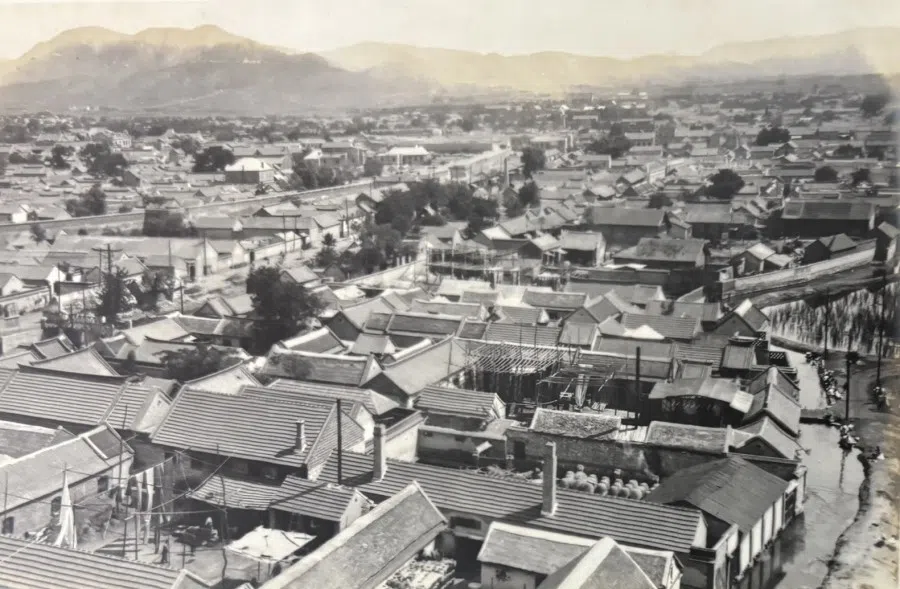 A general view of Jinan during the 1930s.
