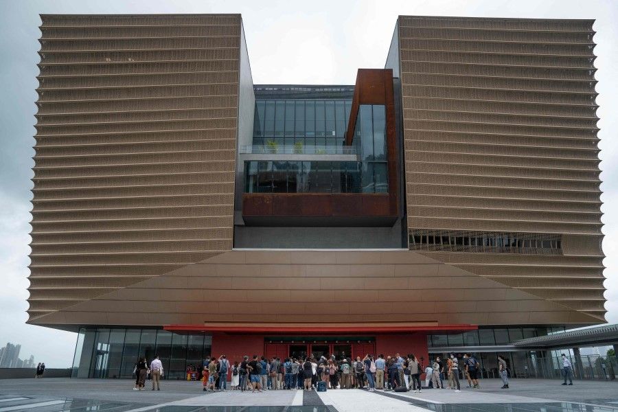 A general view shows the Hong Kong Palace Museum during the opening day in Hong Kong on 3 July 2022. (Bertha Wang/AFP)