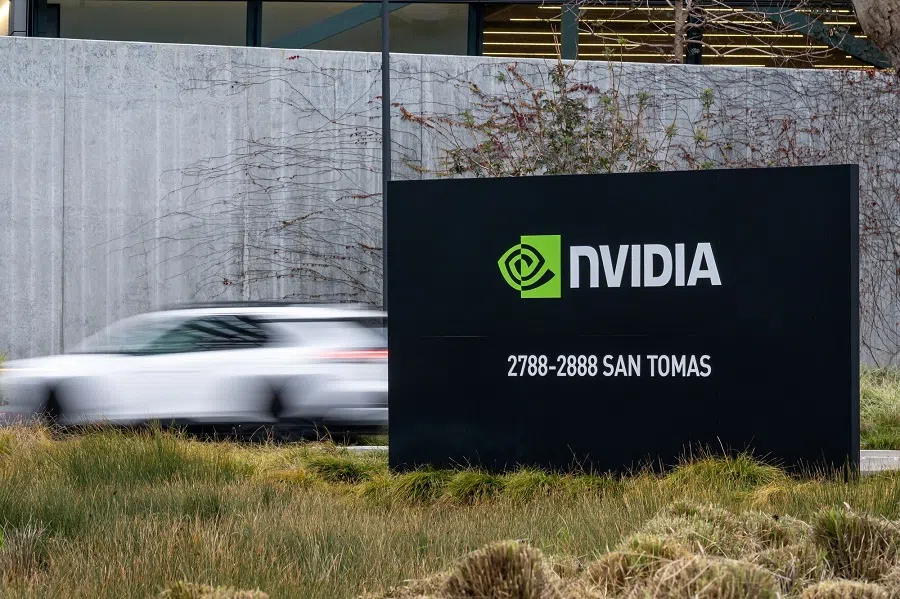 The Nvidia headquarters in Santa Clara, California, US, on 30 January 2025. (David Paul Morris/Bloomberg)