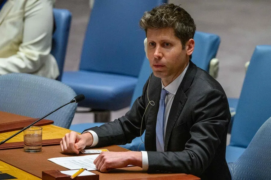 CEO of OpenAI Sam Altman speaks during a United Nations Security Council meeting on AI and international security under “Maintenance of International Peace and Security” during the 81st session of the United Nations General Assembly at UN Headquarters on 23 September 2026 in New York City.