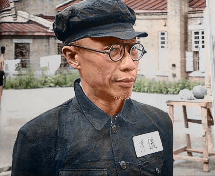 Puyi in Fushun Prison during the 1950s. The last emperor of China was released after ten years and became a commoner, passing on in 1964.