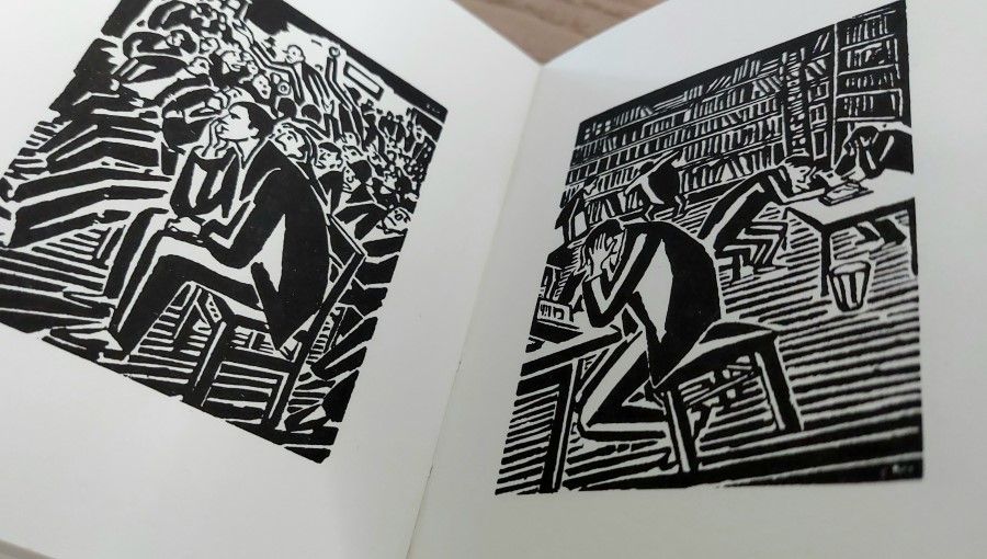 Illustrations in La passion d'un homme by Frans Masereel. (Lim Jen Erh)