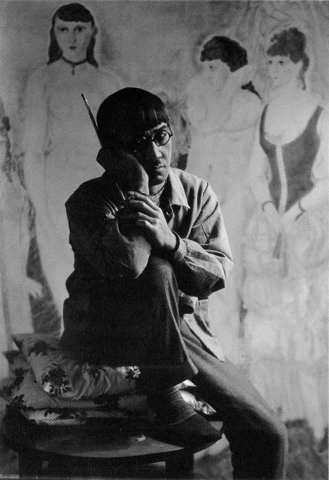 A portrait of Tsuguharu Foujita. (Wikimedia)