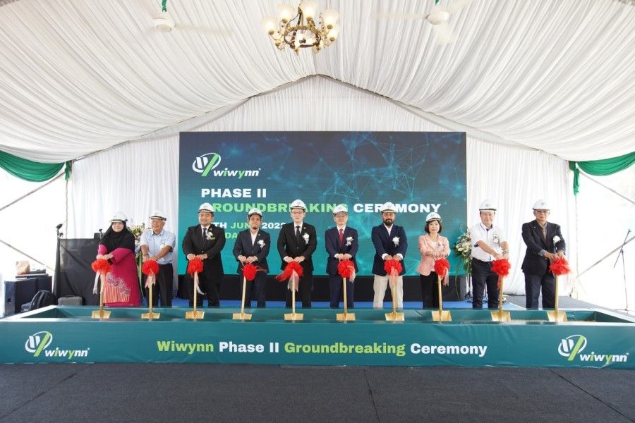 The groundbreaking ceremony of Wiwynn's Phase II Server Plant In Johor, Malaysia, June 2022. (Wiwynn website)