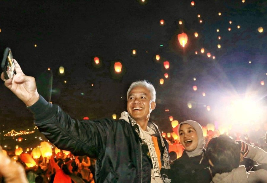 Ganjar at a celebration in Wonosobo, Java, 3 September 2022. (Ganjar Pranowo/Facebook)