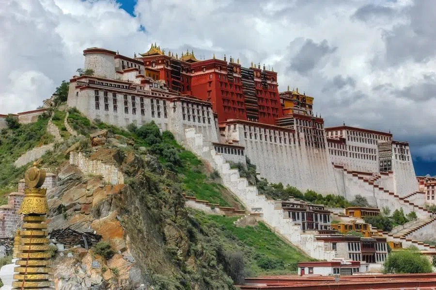 Potala Palace, the original residence of the Dalai Lama and the most important architecture of Tibetan Buddhism in Lhasa, Tibet, China. (iStock)