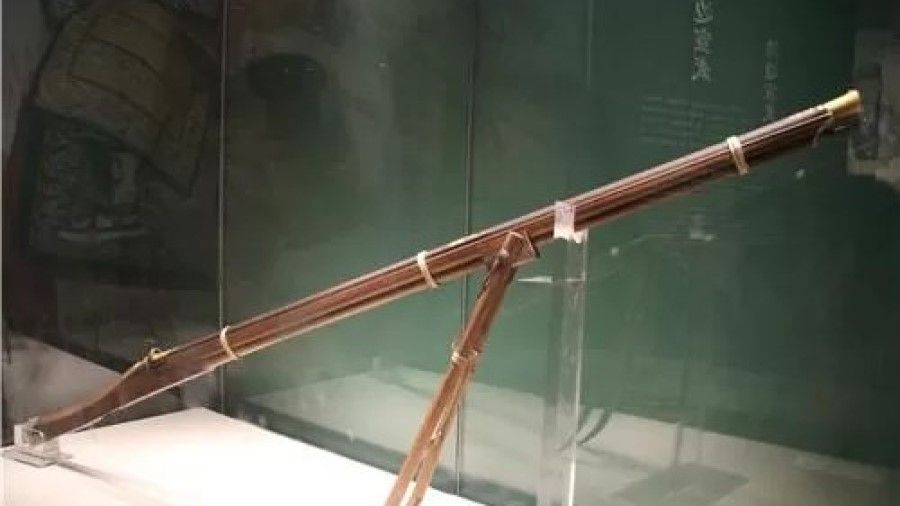 The gun used by the Emperor Qianlong, who loved hunting. The gun is nicknamed the Hundred Hits Gun (百中枪), meaning that it never missed. (Internet)