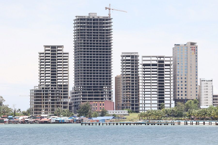 Nearly 1,000 unfinished buildings sit in Sihanoukville. (Kwong Kai Chung/SPH Media)