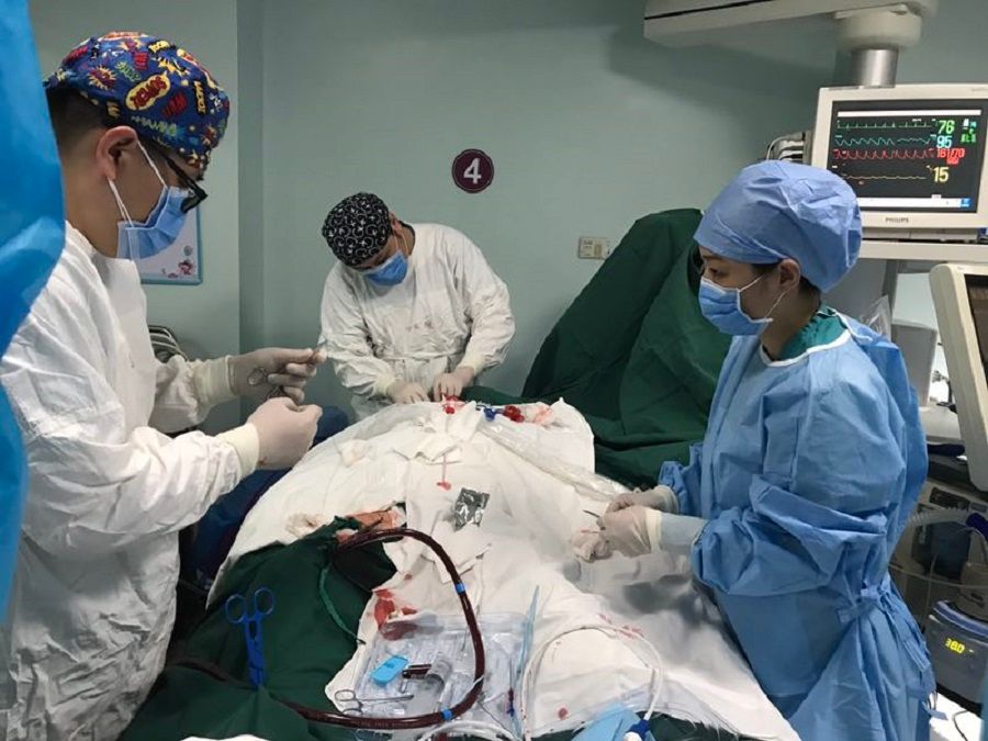 Dr Li Yan and her colleagues tirelessly saving lives.