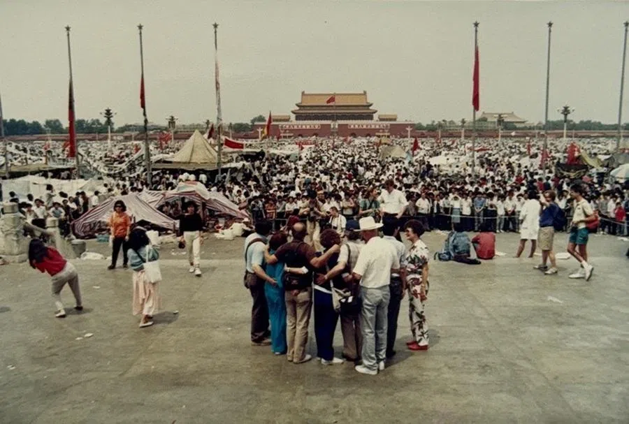 Foreigners also came to Tiananmen Square, which became a tourist attraction of sorts.