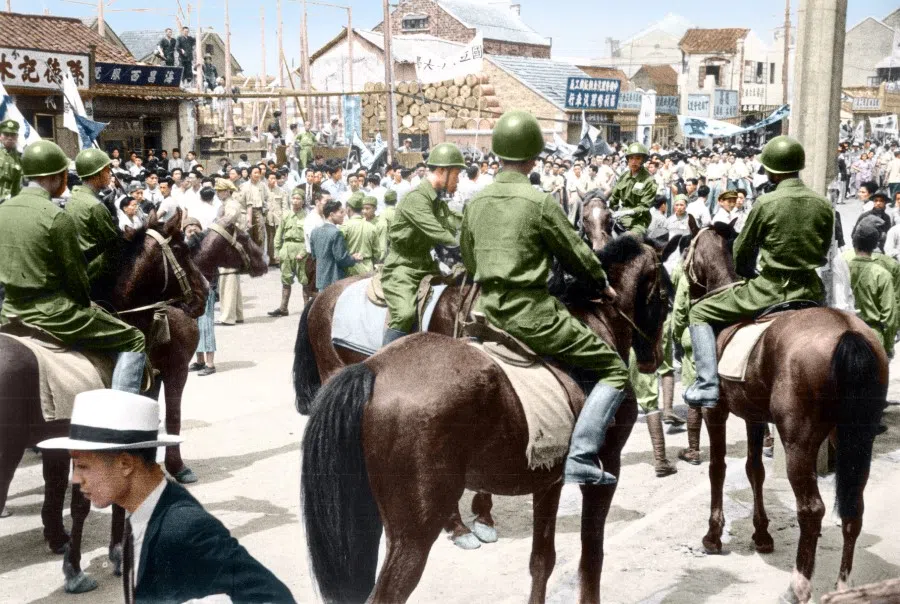 In May 1947, university students in Nanjing held a protest march "against civil war, against hunger". Intellectuals throughout the country stood unanimously against the civil war.