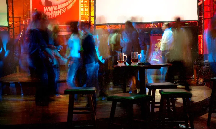 A disco in China, early 2000s. (SPH)