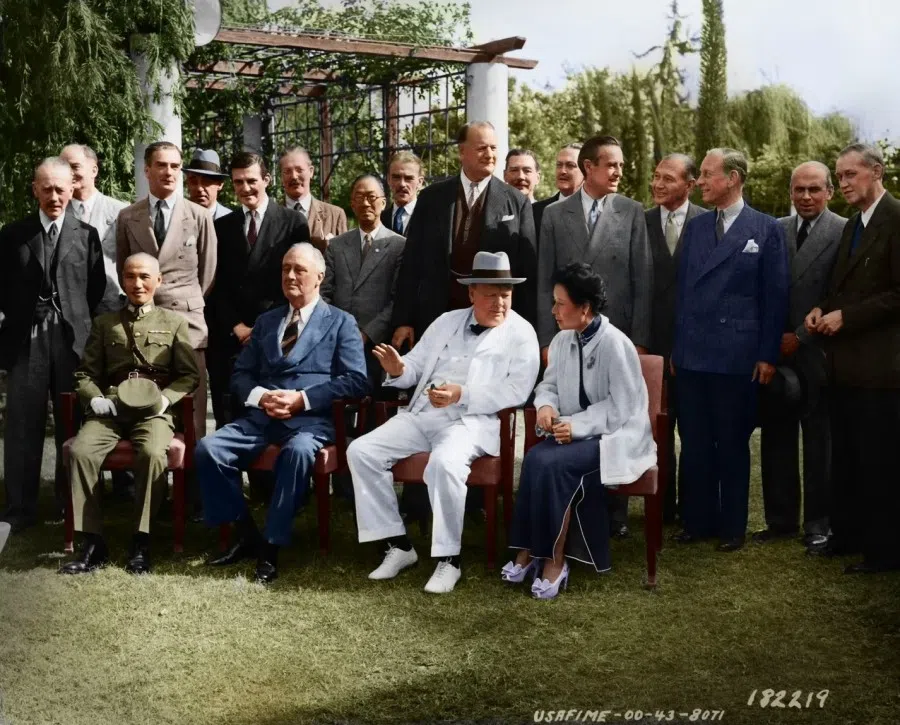 The Cairo Conference of 1943, where it was decided that Taiwan would return to China and Korea would gain independence after Japan’s defeat.