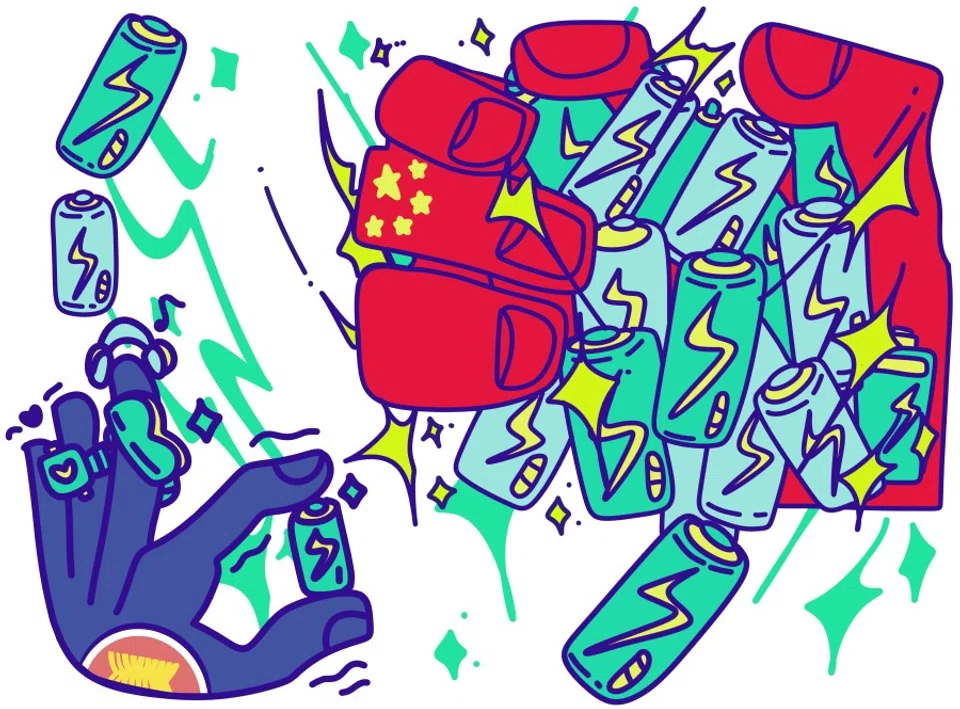 As China dominates the battery industry, ASEAN needs to make its moves carefully. (Graphic: Zhang Yifan)