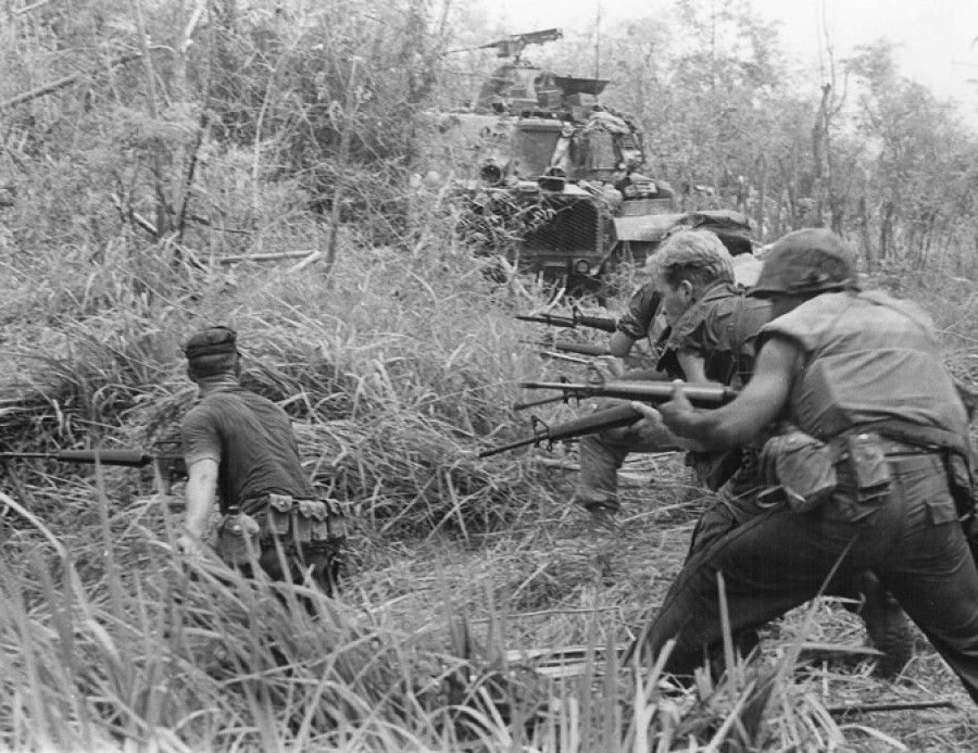 US Marines during Operation Allen Brook, 8 May 1968. (Wikimedia)