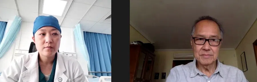 Screenshot of Dr Li Yan's Zoom interview with Ng Sauw Tjhoi.