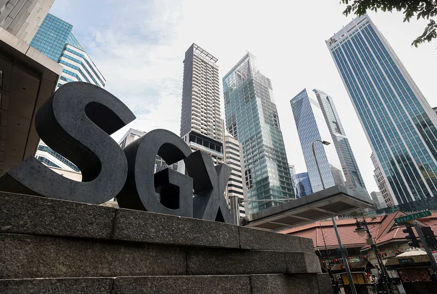 A view of the SGX centre in Singapore. (SPH Media)