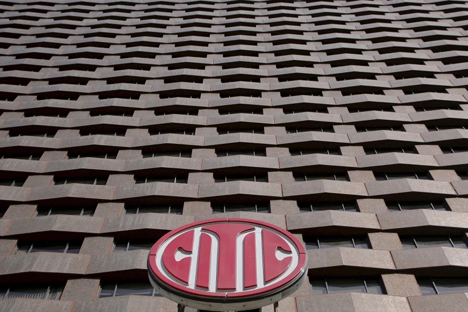 Il logo di CITIC Securities è visibile nell'edificio in cui si trova la sua filiale a Pechino, Cina, il 23 marzo 2016. (Kim Kyung-Hoon/Reuters)