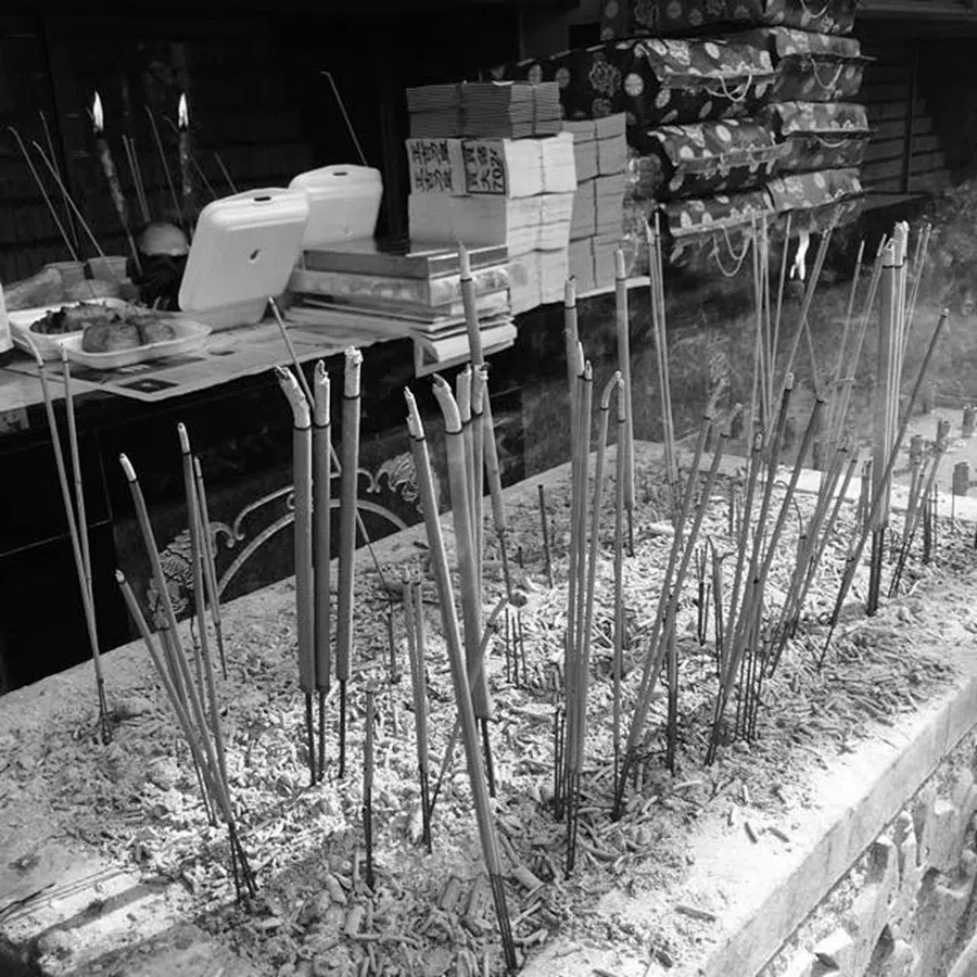 Offerings to the departed.