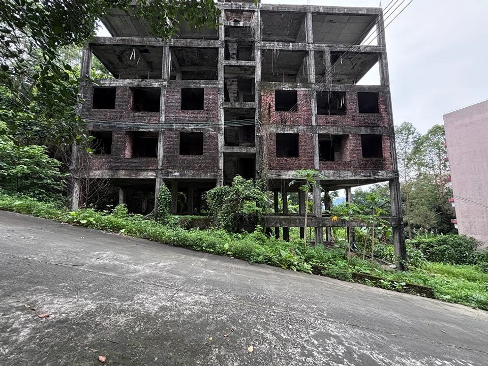 An unfinished building at Australia Garden Village.