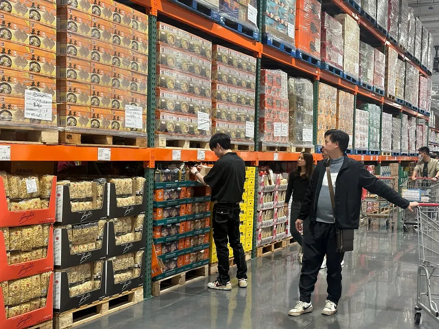 Costco's Shenzhen store is the sixth in China and the first flagship store in south China.