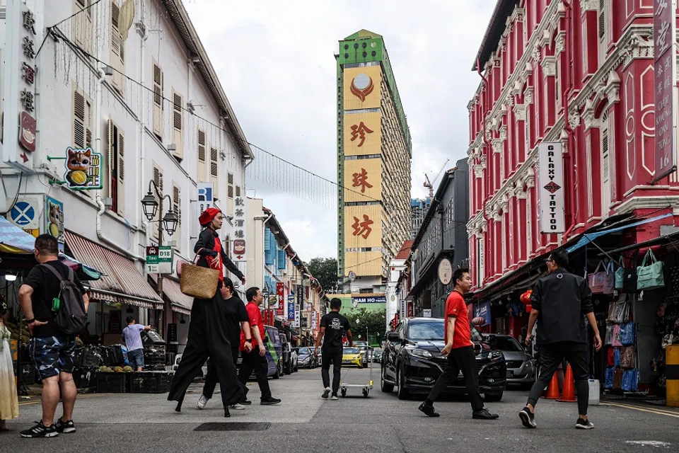 A street in Singapore’s Chinatown on 11 March 2025. (SPH Media)