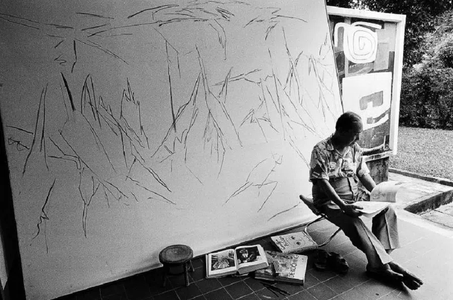 Chua Soo Bin's portrait of artist Chen Wen Hsi. (Photo: Chua Soo Bin)