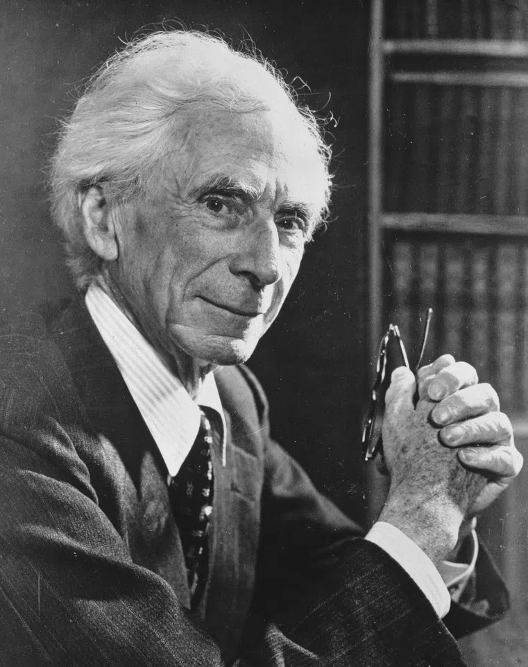 Bertrand Russell in 1957. (Wikimedia)