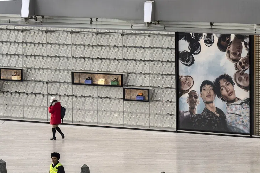 A Louis Vuitton store in Pudong’s Lujiazui Financial District in Shanghai, China on 2 January 2025. (Qilai Shen/Bloomberg)