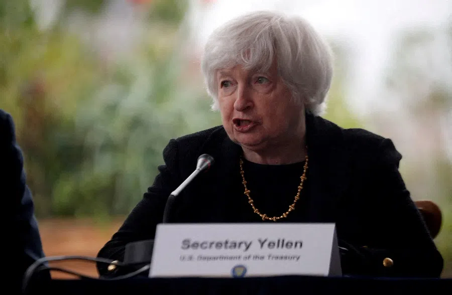 US Treasury Secretary Janet Yellen meets with Mexican business leaders during her visit in Mexico City, Mexico, on 6 December 2023. (Daniel Becerril/Reuters)