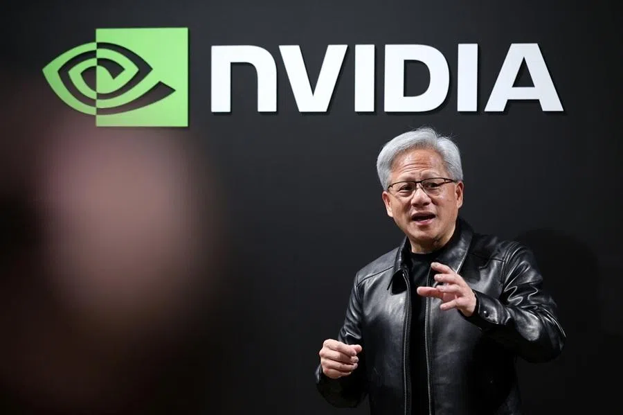 Jensen Huang, chief executive officer of Nvidia Corp., speaks to members of the media following the company's Japan AI Ecosystem reception in Tokyo, Japan, on 16 July 2026.