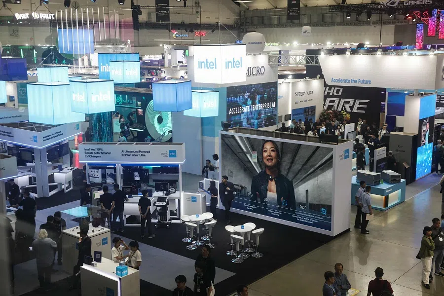 People visit Computex 2024 in Taipei, Taiwan, on 4 June 2024. (I-Hwa Cheng/AFP)