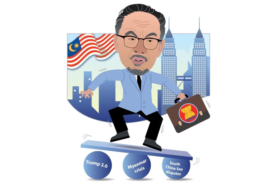 Malaysian Prime Minister Anwar Ibrahim will have a challenging time ahead, with chairing ASEAN and navigating geopolitics with neighbours and beyond. (Image: Chen Ruiqin)