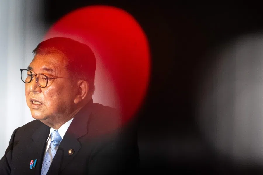 Japan’s Prime Minister Shigeru Ishiba attends a press conference at the headquarters of the Liberal Democratic Party (LDP) in Tokyo on 21 July 2025.