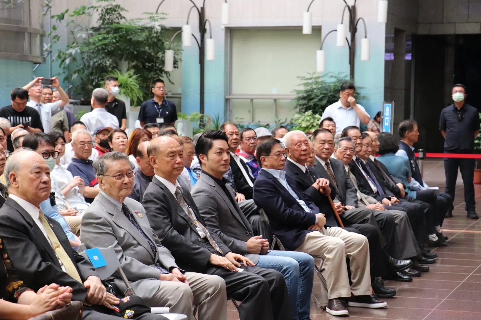 The exhibition was attended by dozens of retired high-ranking military officers.