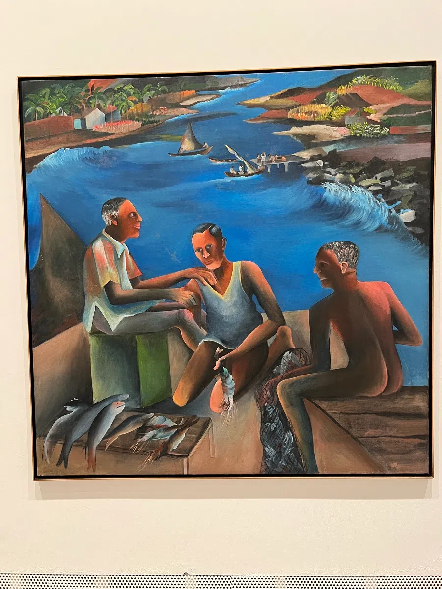 Bhupen Khakhar’s Fisherman in Goa (1985). (Photo: Keong Ruoh Ling)