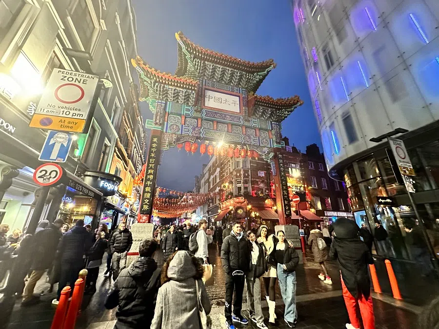 Image showing the crowds in Chinatown in London, UK, on 14 January 2024. (CNS)