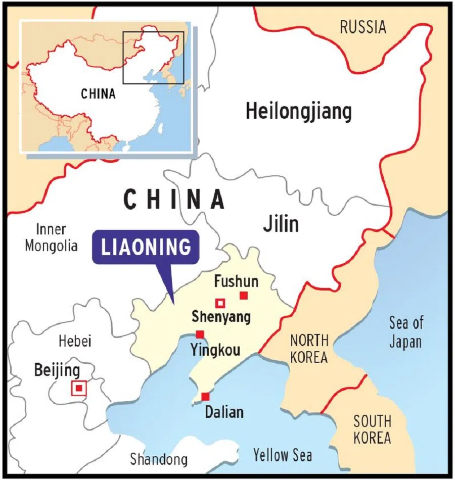 A map of northeast China. (G. Chandradas/SPH Media)