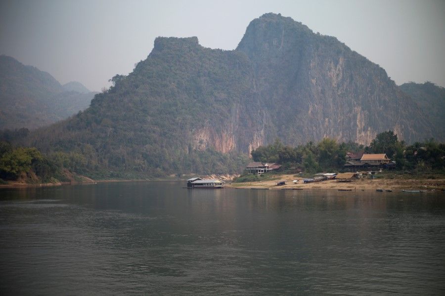 A general view of the future site of the Luang Prabang Dam is seen on the Mekong River outskirt of Luang Prabang province, Laos, 5 February 2020. (Panu Wongcha-um/Reuters)