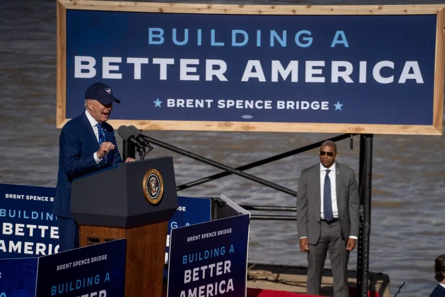 President Joe Biden speaks to a crowd about his economic and infrastructure plans on 4 January 2023 in Covington, Kentucky. (Michael Swensen/AFP)
